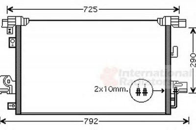 VAN WEZEL 32005210 -  Конденсатор, кондиционер